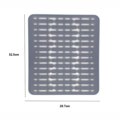 Multi-Functional Silicone Sink Pad Non-Slip Thermal Insulation Drain Pad, Color: Gray by bashfashion