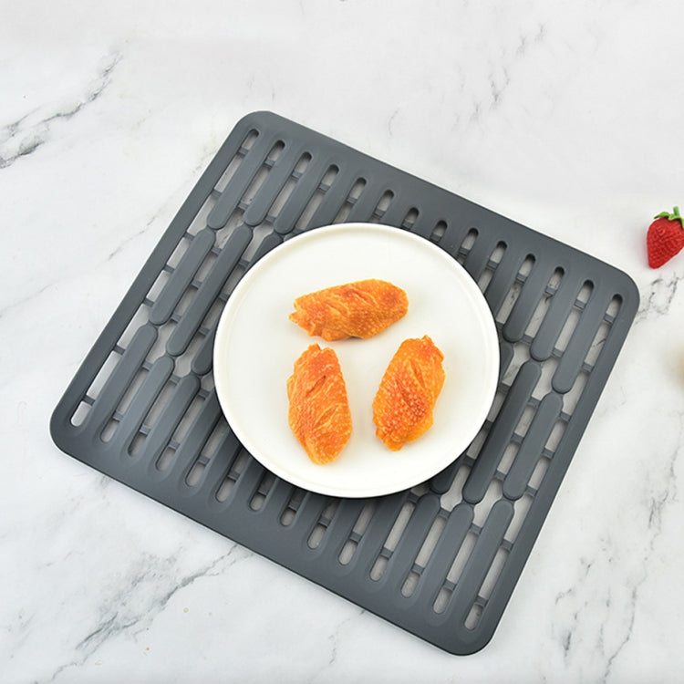 Multi-Functional Silicone Sink Pad Non-Slip Thermal Insulation Drain Pad, Color: Gray by bashfashion
