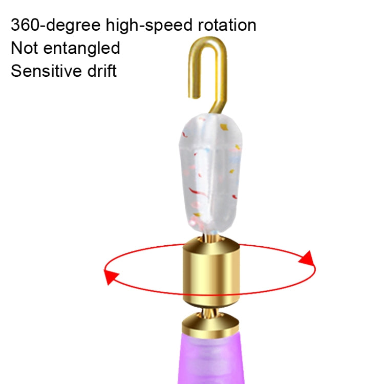 10 PCS Quick Change Floater Sliding Copper Head Rotating Floater, Specification: Large(Rubber) by bashfashion