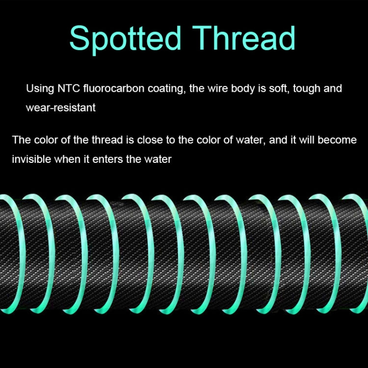 2pcs Outdoor Fishing Anti-tangle Spotted Invisible Line Set with Scale, Size: 3.6m(4.0) by bashfashion