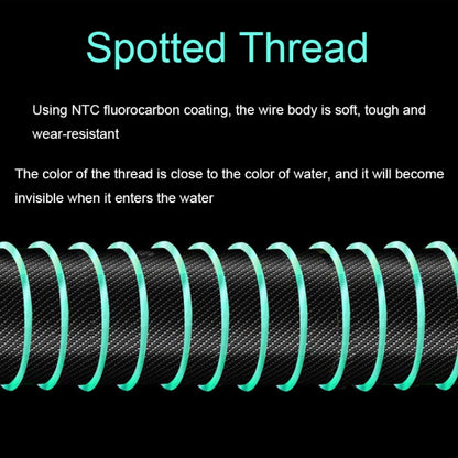 2pcs Outdoor Fishing Anti-tangle Spotted Invisible Line Set with Scale, Size: 3.6m(4.0) by bashfashion