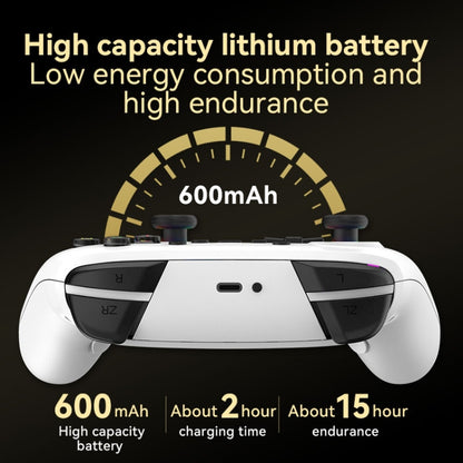 Wireless Bluetooth Somatosensory Vibration Gamepad for Nintendo Switch/Switch PRO, Color: White Green by bashfashion