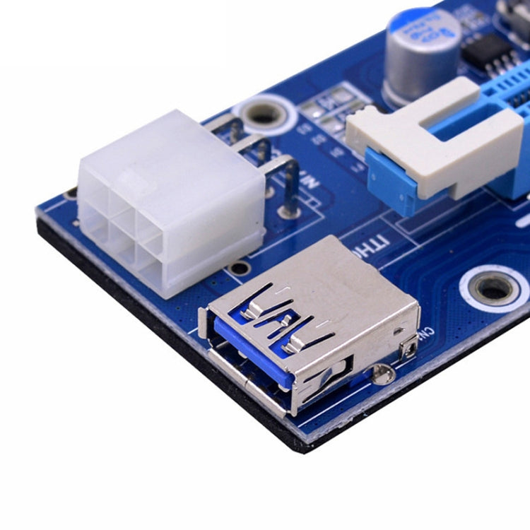 PCE164P-N03 VER006C Mini PCI-E 1X To 16X Riser For Laptop External Image Card, Spec: M2 To 6pin by bashfashion