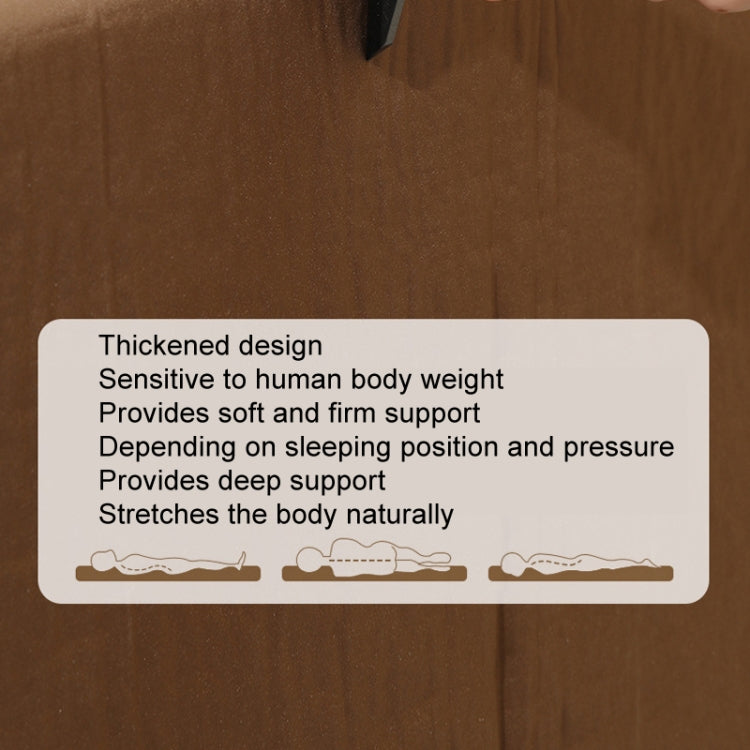 CSTUR D2250 Thickened Portable Camping Hexagonal Automatic Inflatable Mat Outdoor Picnic Moistureproof Mat, Thickness: 3cm (Khaki) by CSTUR