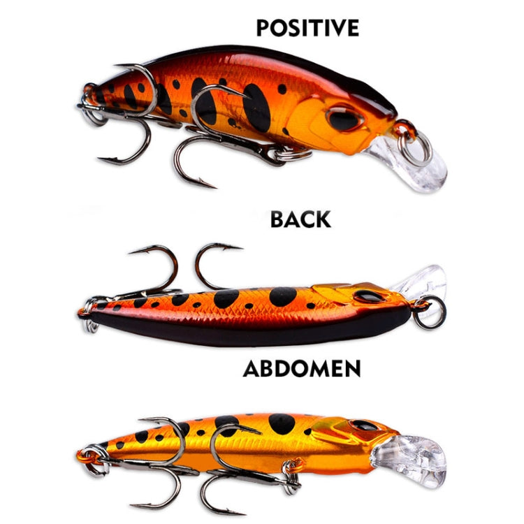 PROBEROS DW578 Ordinary Hook 5.3cm 4.6g Sinking Minnow Lure Long Casting Bionic Plastic Hard Bait Fishing Tackle(Color C) by PROBEROS