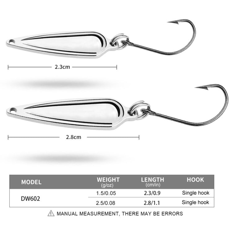 PROBEROS DW602 Long Casting Metal Sequins Lure Moth Sequins Warp Beak Fake Lure, Color: Color A(1.5g) by PROBEROS