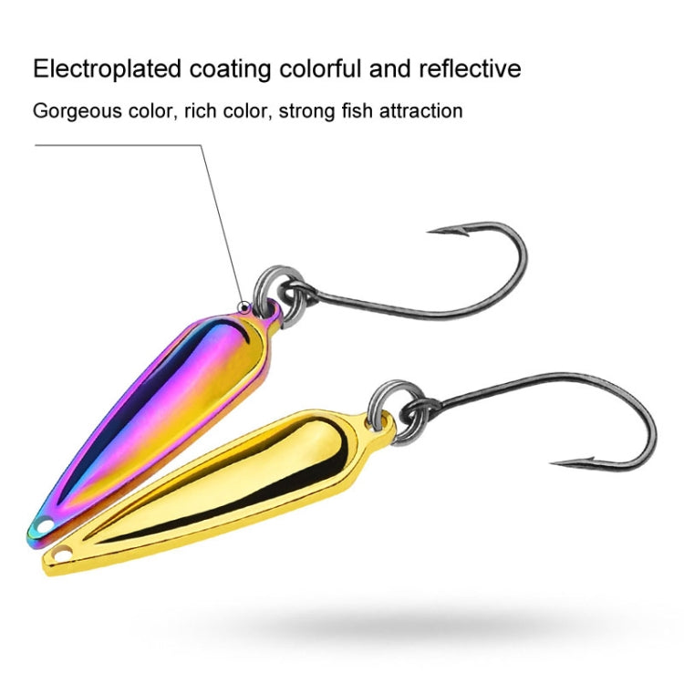 PROBEROS DW602 Long Casting Metal Sequins Lure Moth Sequins Warp Beak Fake Lure, Color: Color A(1.5g) by PROBEROS