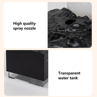 Moon Meteorite Mini Humidifier With Colorful Night Light(White) by bashfashion