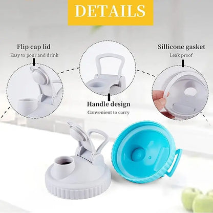 For Mason Jars Wide Mouth Flip Top Lid Airtight Leak Proof Reusable Canning Lids, Size: Diameter 86mm(Random Color) by bashfashion