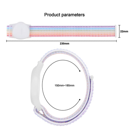 For Huawei Tag Tracker Nylon Loop Watchband Protective Case 220mm(Blue) by bashfashion