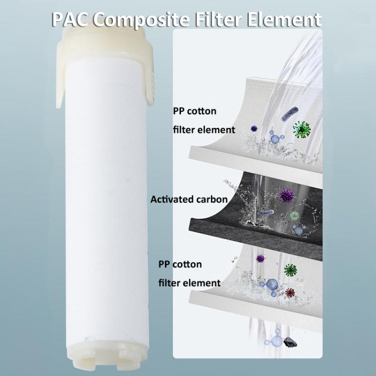 High-Pressure Handheld Shower Head With 5 Spray Modes Filtered Showerhead, Spec: Basic Silver by bashfashion