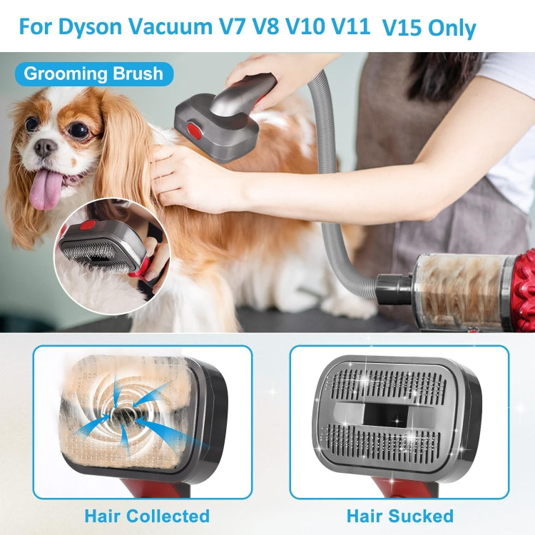 For Dyson V7 V8 V10 V11 V15 Pet 3 In 1 Grooming Suction Head Set Without Hose by bashfashion