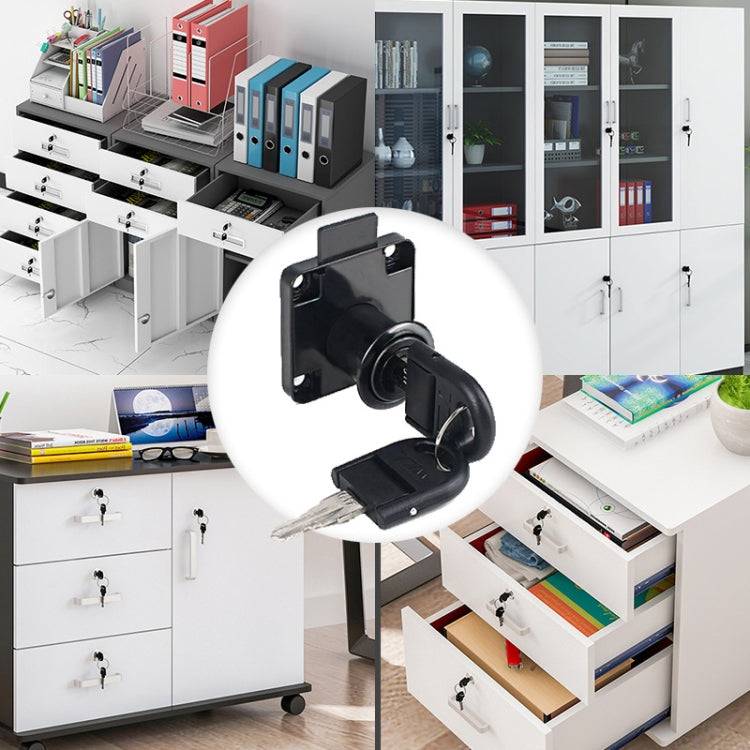 Drawer Lock Furniture Closet Door Office Filing Cabinet Lock, Model: 136-22(Silver Folding Key) by bashfashion