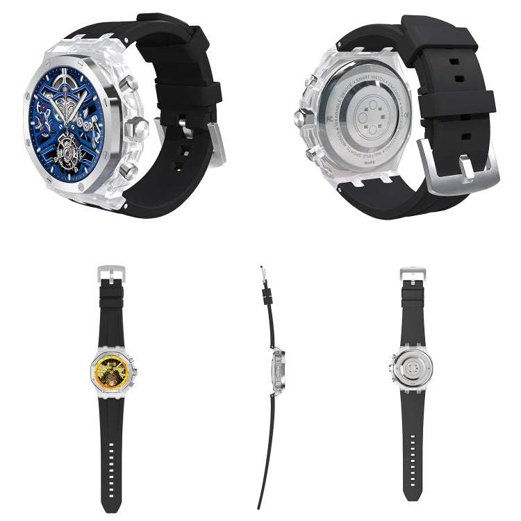 WS-37 1.43-Inch AMOLED IP67 Waterproof Health Monitoring Bluetooth Call Smart Watch(Blue) by bashfashion