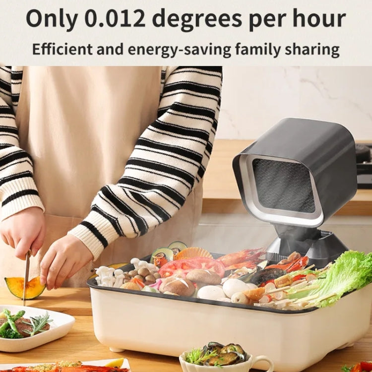 Desktop Range Hood Barbecue Small Movable Liftable Extractor Hood 2 Wind Speeds Adjust US Plug by bashfashion