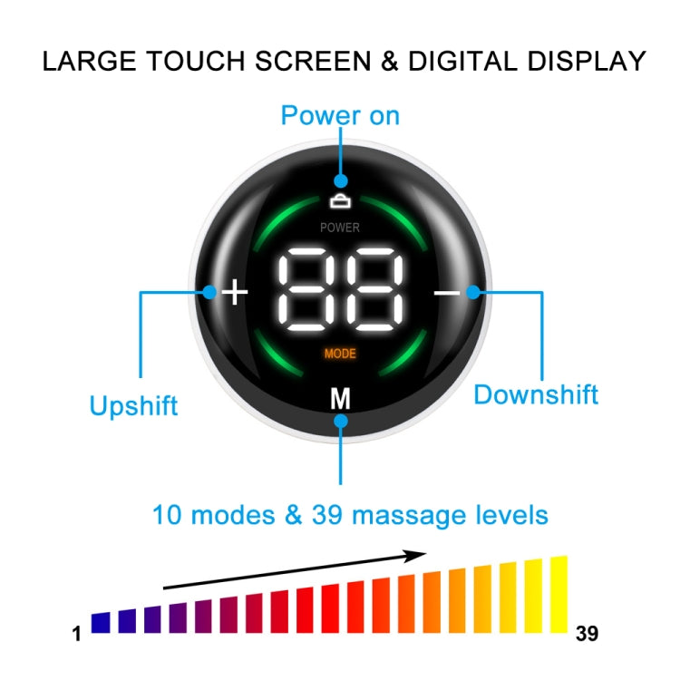 Cervical Massager EMS Pulse Therapy Device Full Body Massage Patch, Spec: Double Host With Remote by bashfashion
