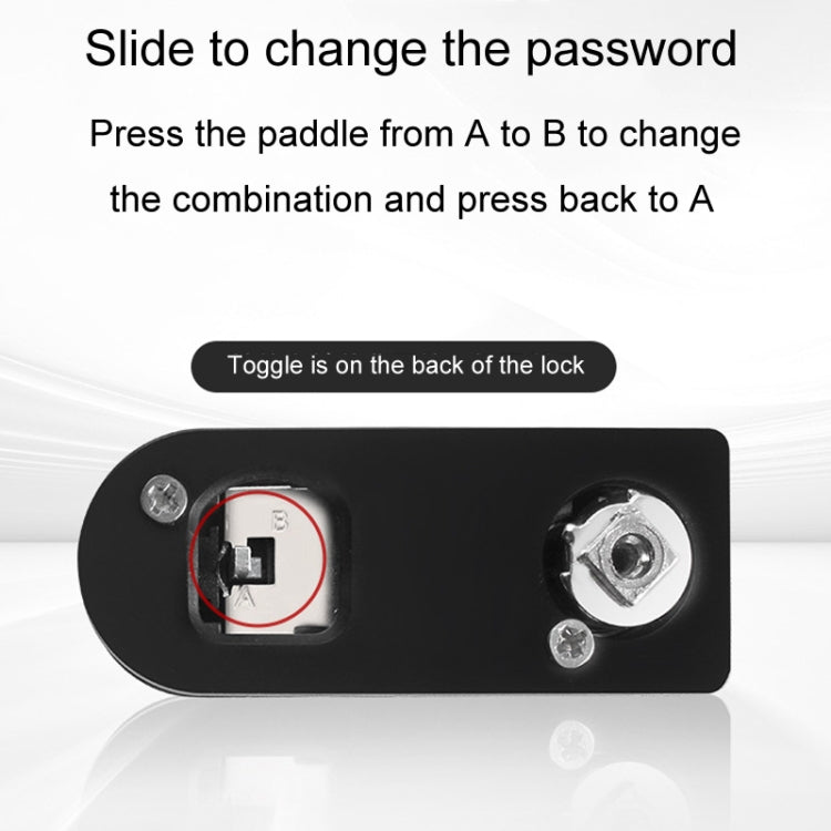 Home Drawer Locker Mechanical Dial And Quarter Turn Combination Lock, Style: Left Turn by bashfashion