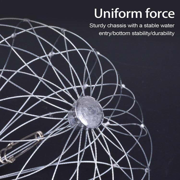 Diameter 72cm/20 Strands Automatically Retractable Crab Cage Wire Crab Opening And Closing Cage by bashfashion