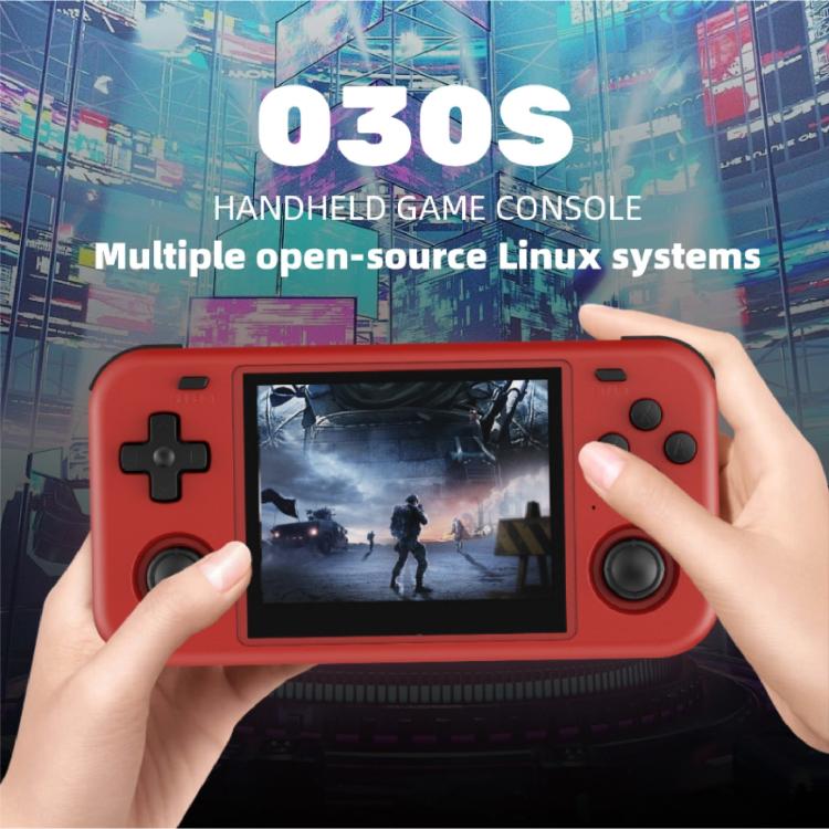 O30S 3.5-inch IPS Screen Open Source Handheld Game Console Linux System, Memory: 64G(Black) by bashfashion