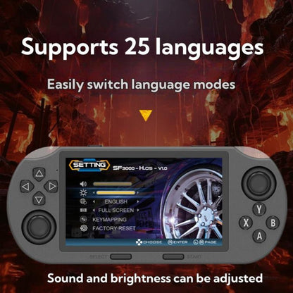 4.5-inch IPS Screen 64G Handheld Game Console Built-in 20000 Games, Model: SF3000 by bashfashion