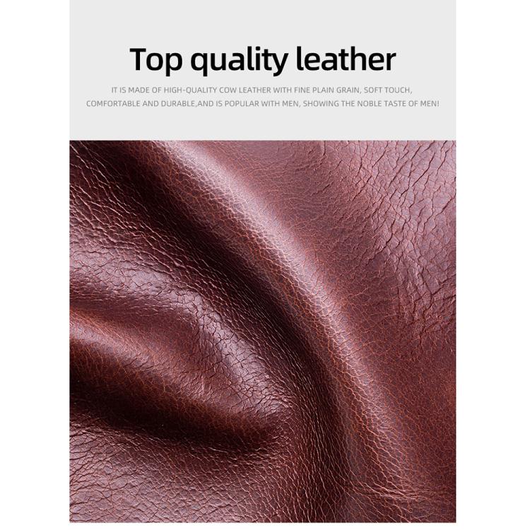 BULL CAPTAIN 0203 RFID Anti-theft Top-layer Cowhide Multiple Card Slots Wallet(Black Horizontal) by BULL CAPTAIN