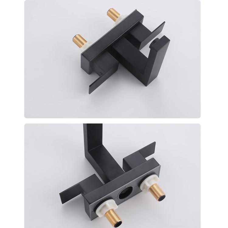 Dual Handle Two-Hole Bathroom Sink Faucet for Undermount Basin Separate Hot/Cold Water Controls, Spec: Brushed YH068 by bashfashion