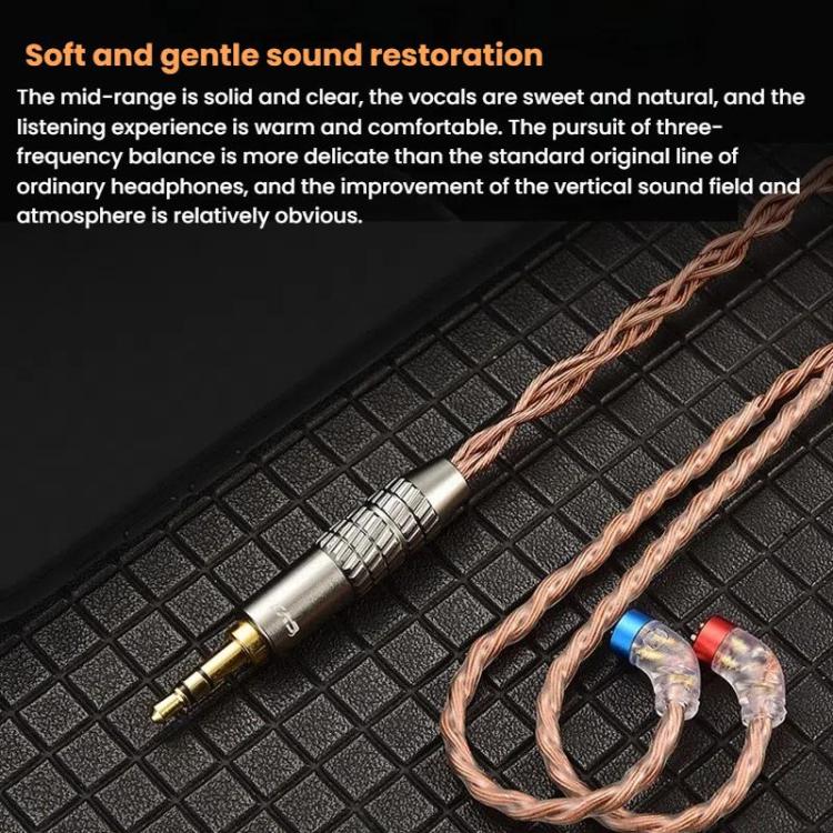 CVJ VS400 Interchangeable Audio Plug Oxygen-Free Copper Headphone Upgrade Cable, Style: Type-C 0.75mm by CVJ