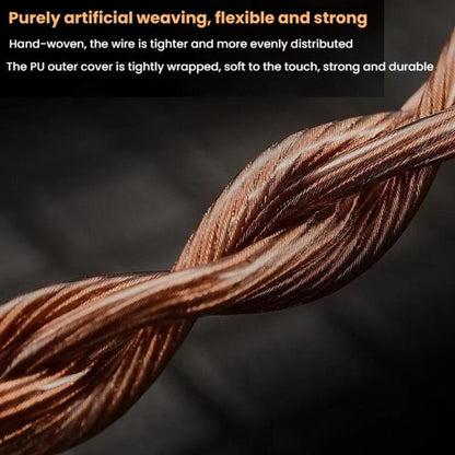 CVJ VS400 Interchangeable Audio Plug Oxygen-Free Copper Headphone Upgrade Cable, Style: 4.4mm S Pin by CVJ