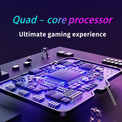 H36S 3.5 Inch IPS HD Screen Retro PSP Game Console Linux System GBA Handheld Video Game Console, Memory: 128G(Purple) by bashfashion