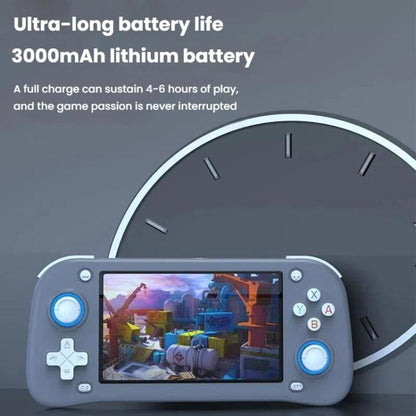 XF43 Retro Handheld Game Console Open Source 4.3 Inch Large Screen Gaming Video Players Console 64G(Gray) by bashfashion